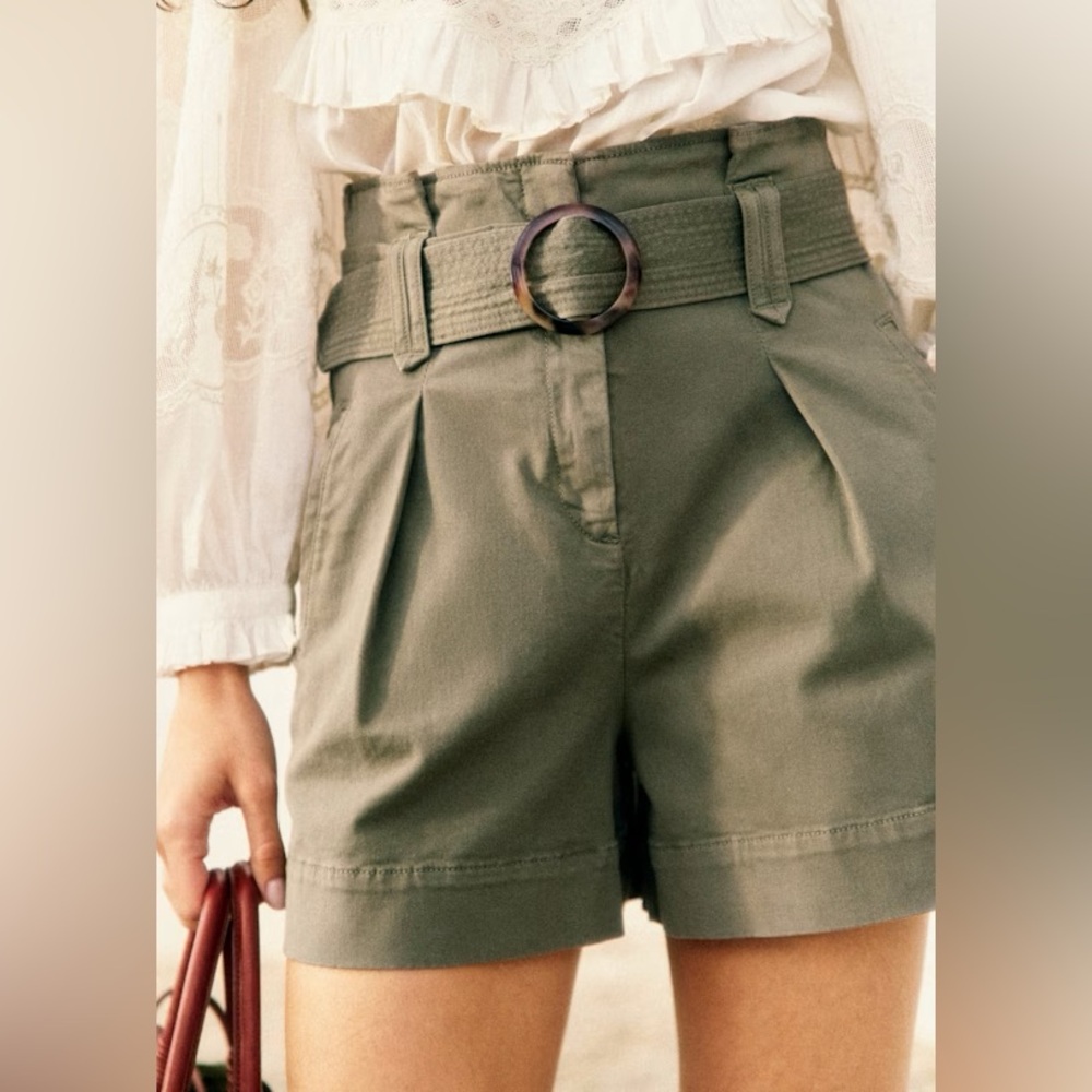 Sézane Rome High Waisted Shorts